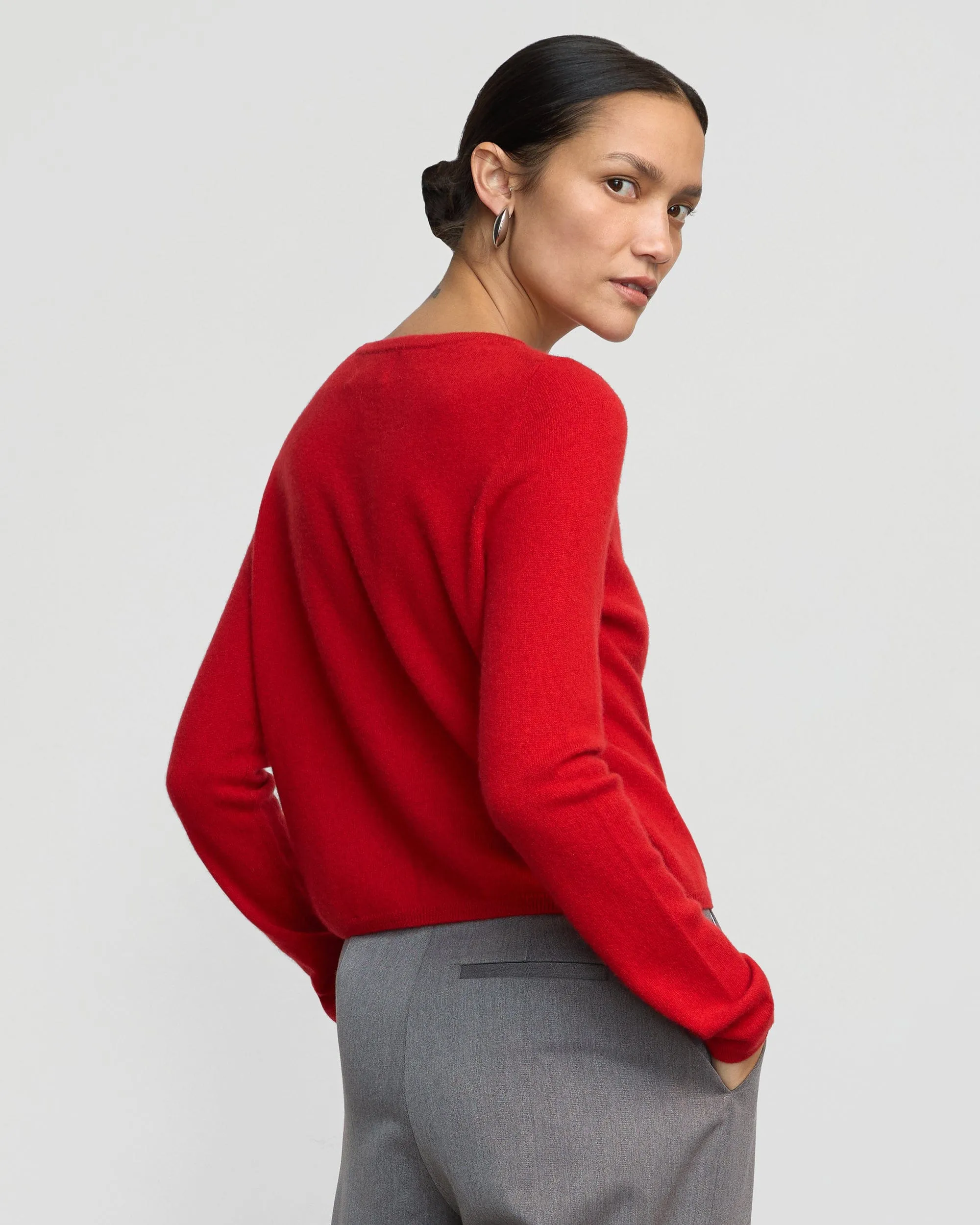 Emme Cashmere Button Cardigan