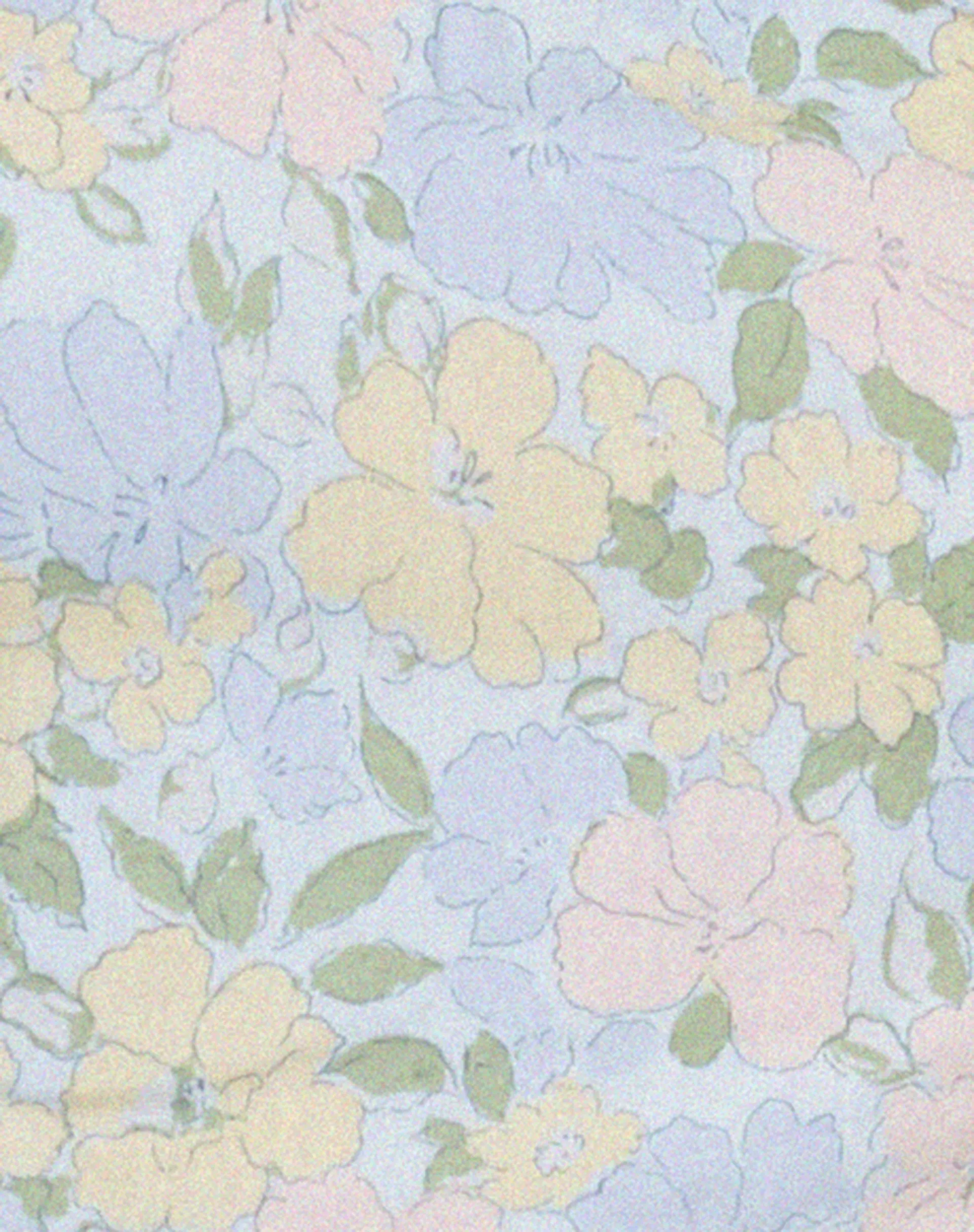 Nolda Crop Top in Washed Out Pastel Floral