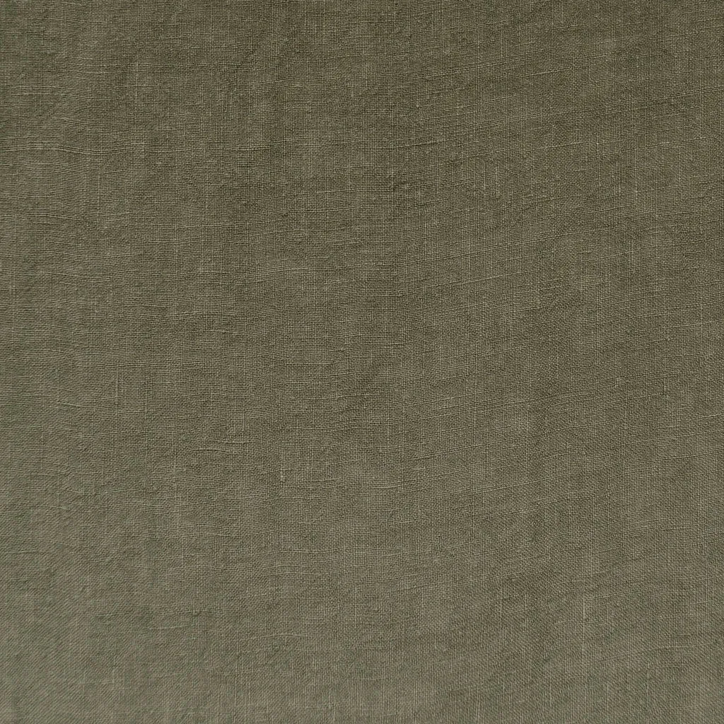 Soft Washed Linen Solid Olive
