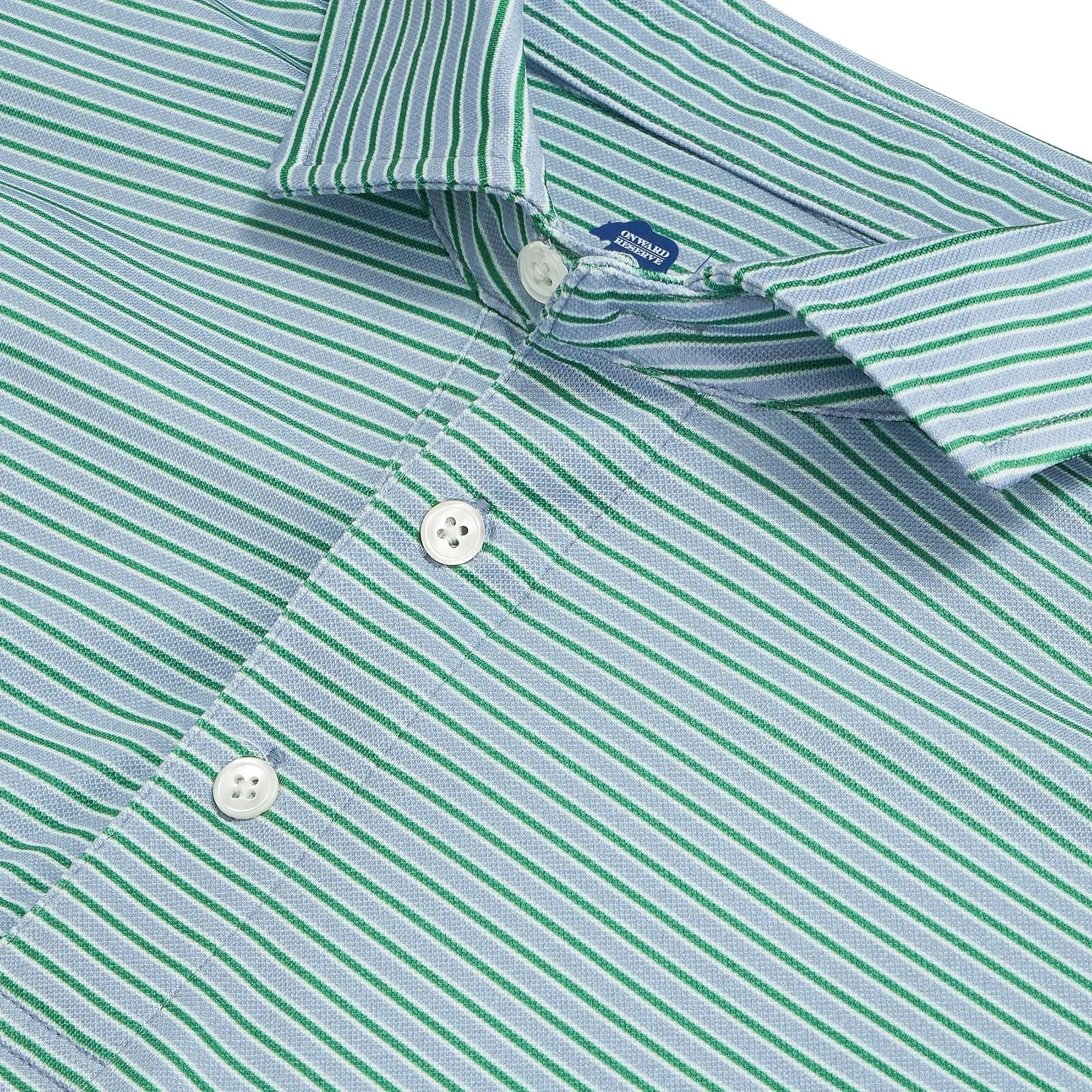 Trophy Stripe Performance Pique